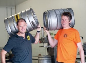 Eight Degrees Brewing’s Cameron Wallace and Scott Baigent