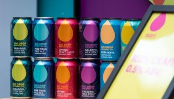 Big drop brewery cans of drink at Imbibe Live